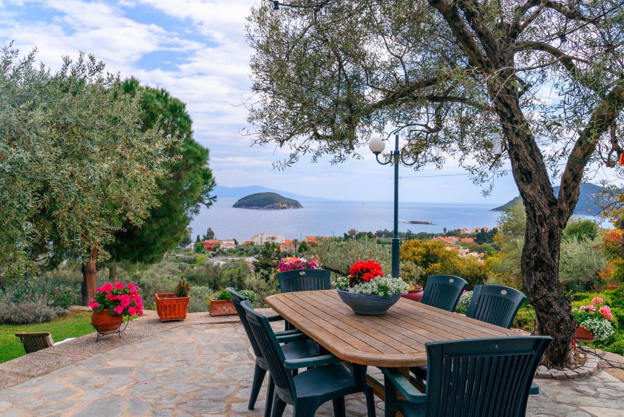 Villa Elia Kavala - Mediterranean Holiday Villa Palaiontsiflikion Ngoại thất bức ảnh